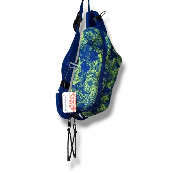 NEW Free People Movement FP Blue Woodblock Floral Happy Packer Cargo Sling Bag - Image 6