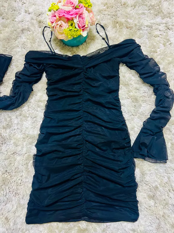 Oh Polly Dress Black - Image 5