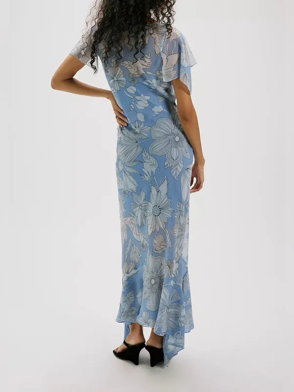 NWT Free People Moonlight Maxi Dress - blissful blue - size 6 - Image 4