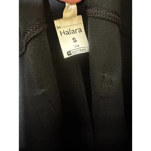 Halara Black 7/8 High Waisted Tummy Control Casual Work Pants Pockets Small S - Image 6