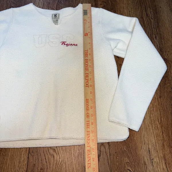 USC Trojans Fleece Pullover Gear For Sports Sweatshirt Womens S‎ White College - Image 6
