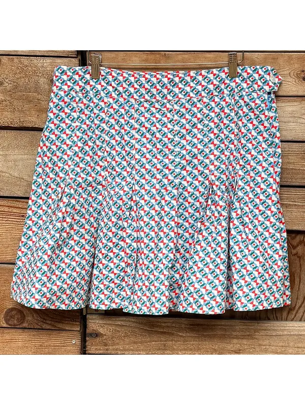 Maeve Pleated Mini Skirt | Geometric, 14 - Image 2