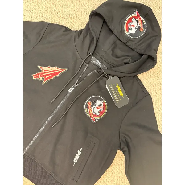 Pro Standard FSU Florida State Seminoles Luxury Full Zip Hoodie M NWT - Image 8