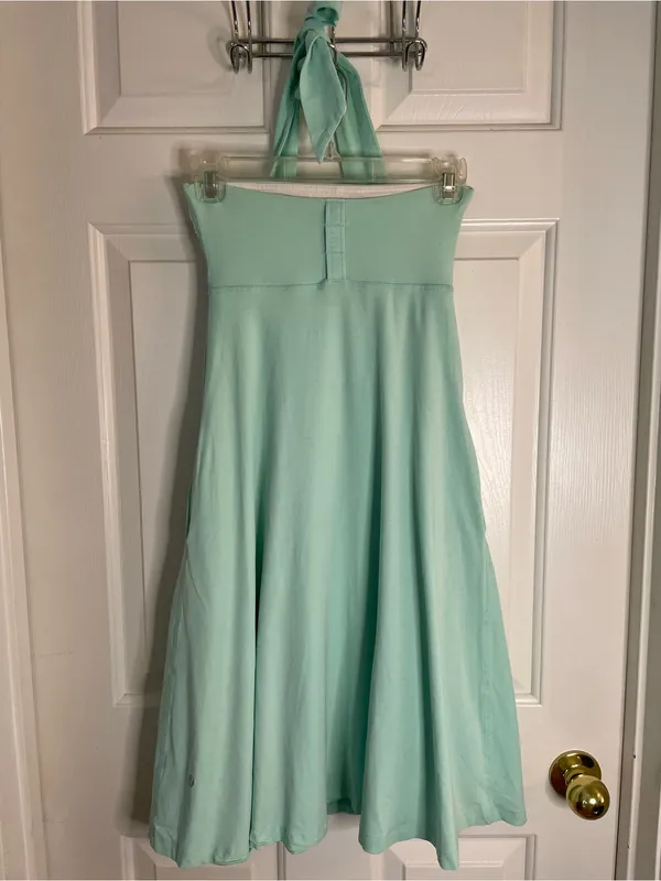 lululemon athletica Aqua Beat The Heat Skirt Dress Reversible Strapless Size XS - Image 5