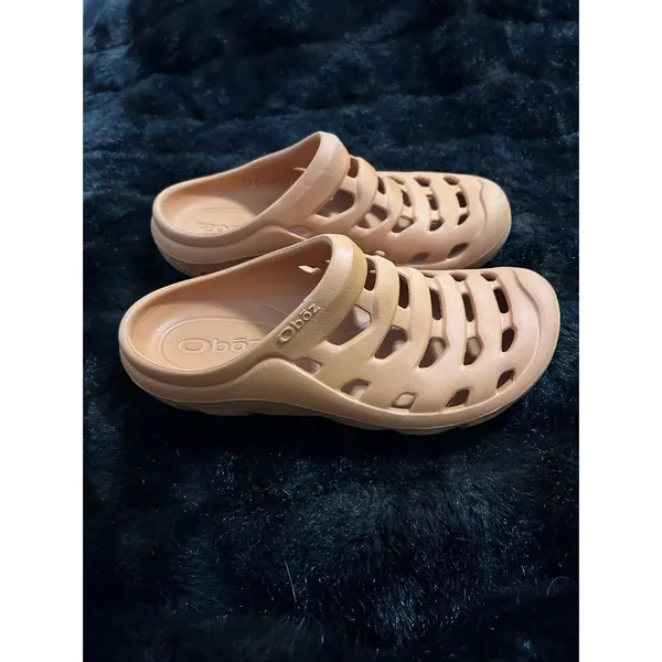 Oboz Whakata Coast Clogs Size Mens 8 Womens 10 Orange Fall Foliage Slip On Shoes - Image 2