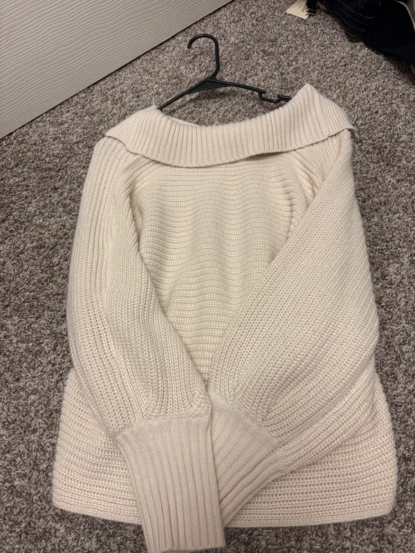 Boutique Over Sized Sweater Tan - Image 2