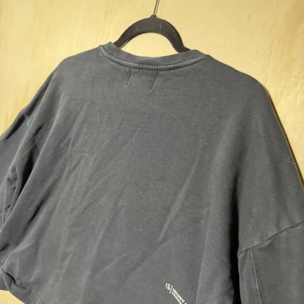 Disney Mickey‎ Mouse Sweatshirt Womens M Cropped Pullover Black Graphic - Image 10