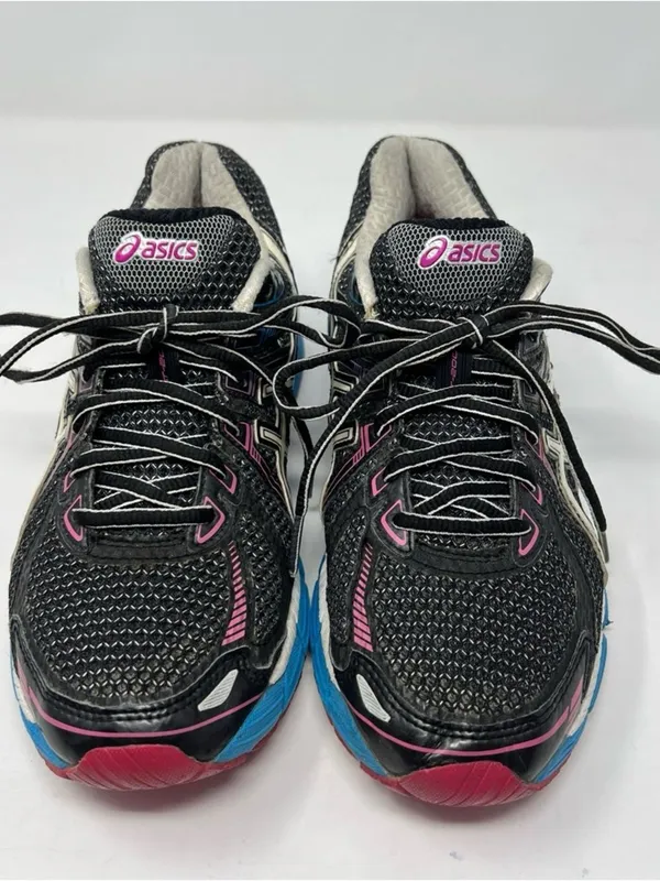 ASICS GT-2000 Running Shoes Women’s Size 8 Black Blue Pink Athletic Sneakers - Image 2