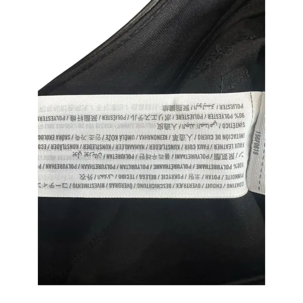 Abercrombie 90s Straight Vegan Leather Pants Womens 32 14 Ultra High Rise Black - Image 10