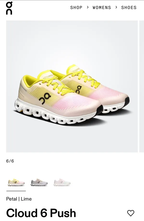 On Women’s Cloud 6 Push Running Shoes - Image 9