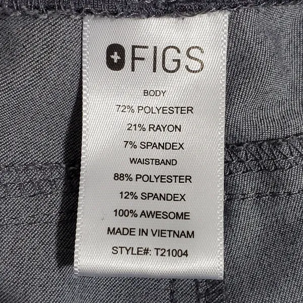 Figs Women's Kade Cargo‎ Scrub Pants Gray PO 1802. Size S - Image 8