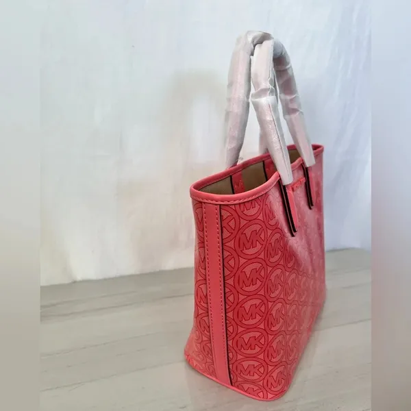 Michael Kors Small Jodie Tote Grapefruit Logo - Image 8