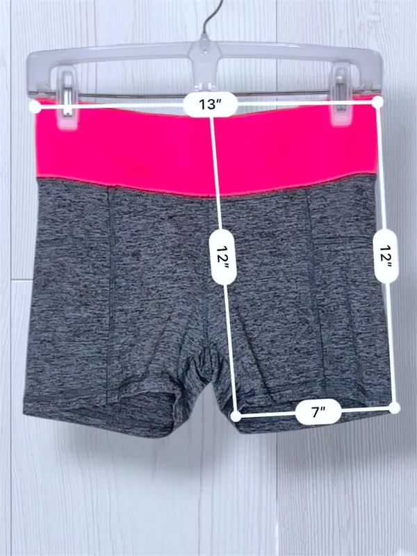 PRESTIGE Active Go-Dry Compression Shorts Heather Gray Pink Waistband Medium - Image 7