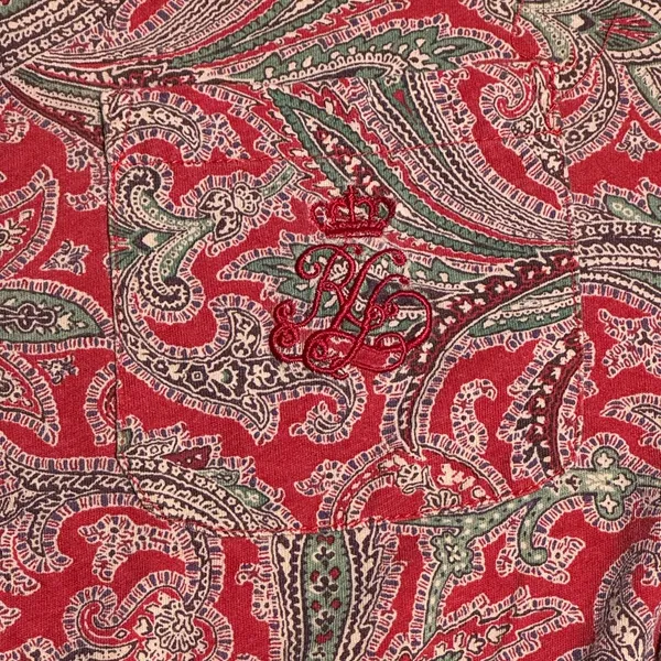 Lauren Ralph Lauren Paisley Red unisex pajama XL - Image 2