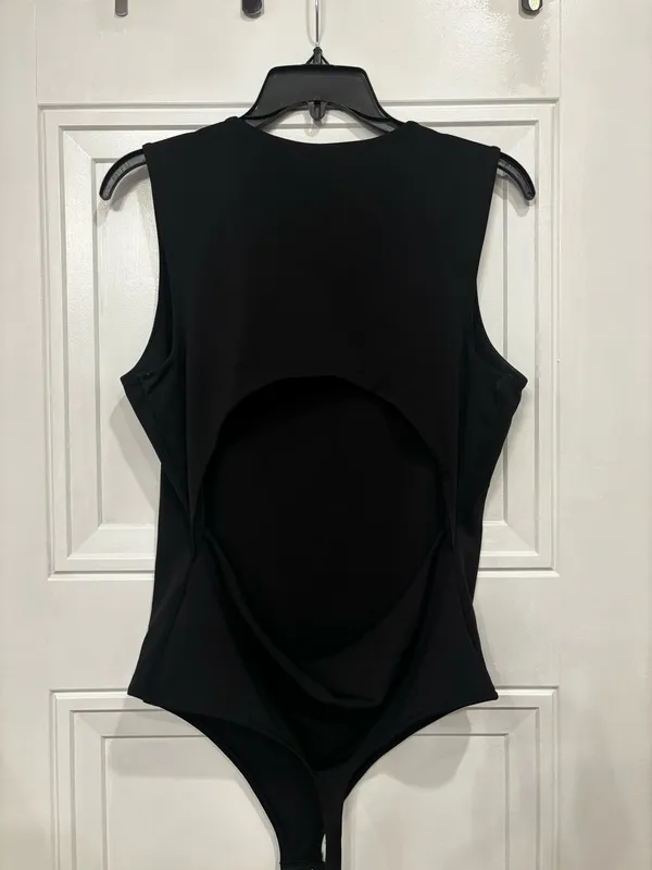 Black Bodysuit Express open back - Image 2