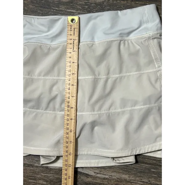Lululemon Pace Rival Mid Rise Skirt Lemon Sorbet Size 4 Athletic Tennis Long EUC - Image 5