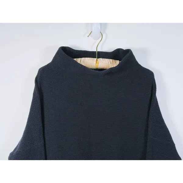 Free People Ottoman Slouchy Sweater Pullover Size M Black Oversized Lagen Fall - Image 6
