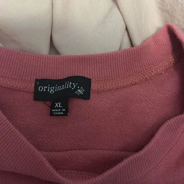Pink Dry Goods Sweatshirt. Fits like a medium. - Image 2