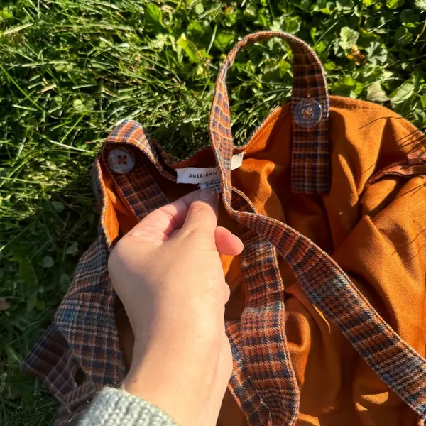AE Plaid Button Down Dress - Image 4