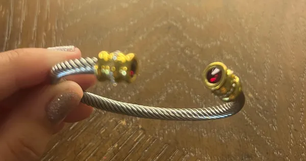 Silver Bangle Bracelet - Image 3