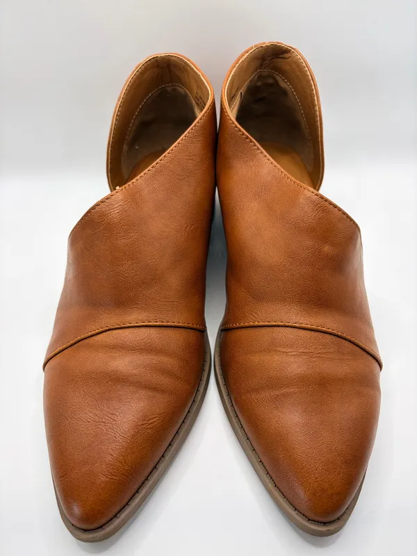 Universal Threads Brown Cutout D’Orsay Flats Minimalist Shoes Ankle Booties Boho - Image 4