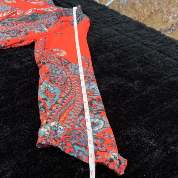 Free People If You Only Knew Maxi Dress Red Boho Peasant Caftan Cottagecore S - Image 7