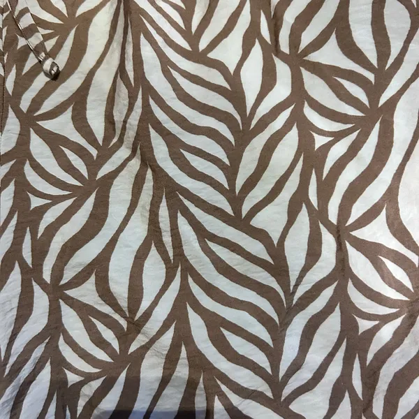 SOHO Apparel Womens Shorts 2X NWT Pockets Brown Cream Tropical Summer Beachy - Image 6