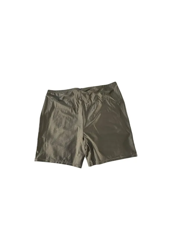SKIMS Shine Spandex Jersey Bike Shorts 4X Gray Chalk NWT High Rise Plus - Image 2