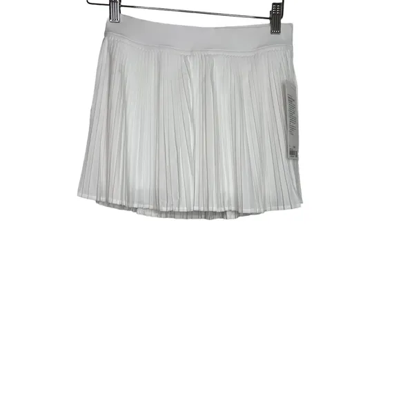 Lululemon High-Rise Pleated Tennis Skirt White Size 4 NWT - Image 2