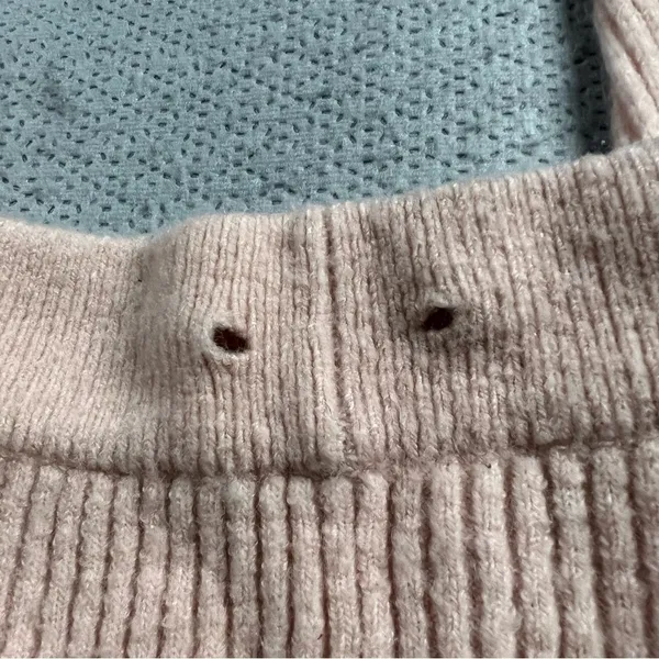 ⭐️ Lovers and Friends Pink Ribbed Knit Sweater Skinny Joggers Size Small EUC - Image 2