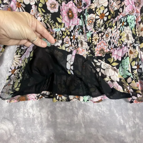 Anthropologie Maeve Small Top Blouse Flounced Multi 70's Peasant‎ Prairie Boho - Image 15