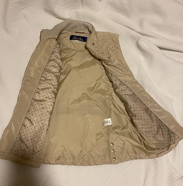 Blue Rain Tan Quilted Vest - Image 2