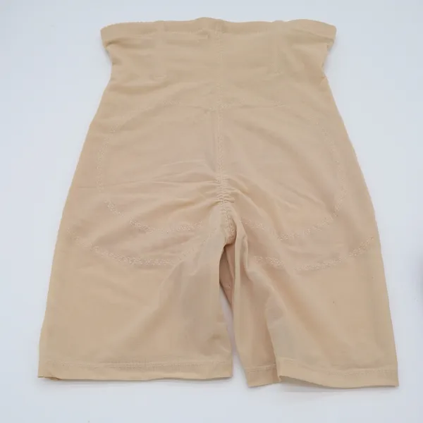 KLVEE High Waist Shapewear Shorts Nude Beige Compression Tummy Control Large - Image 4