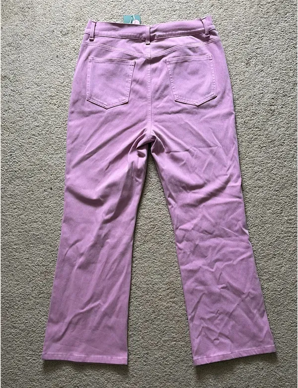 Halara kick crop pink stretch jeans  - Image 2