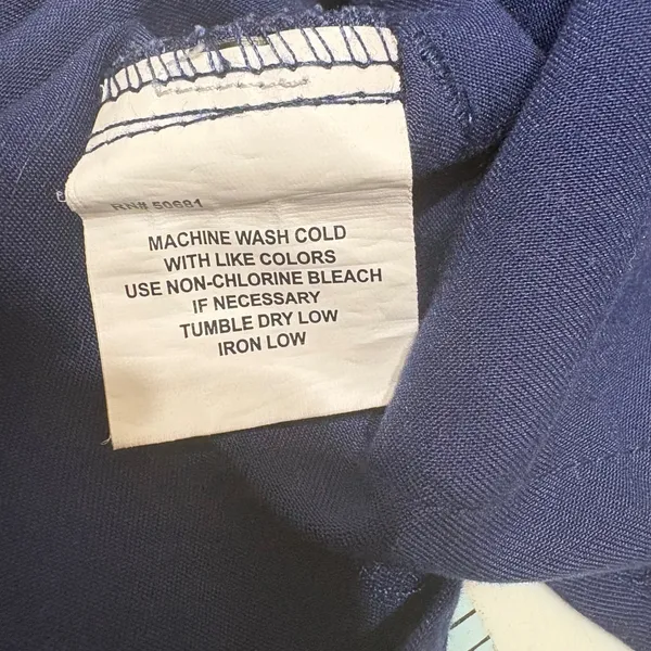 Greys Anatomy Womens Scrub Top S Navy V Neck‎ Medical Uniform Workwear Stretch - Image 4