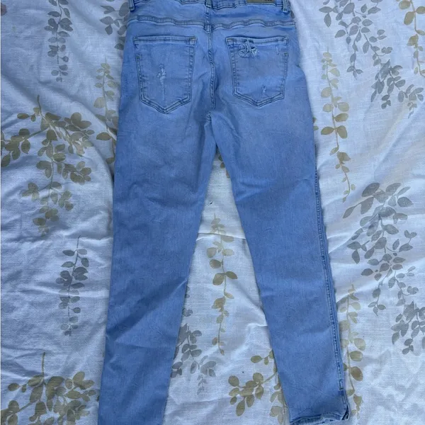 Zara Blue Skinny Jeans Sleek Fit - Image 4