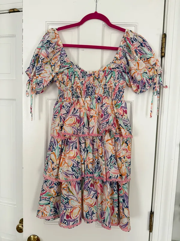 Colorful Ruffle Dress - Image 2