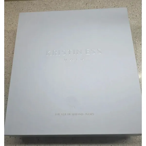 Kristen Ess Ivory Veil Headband - Image 2