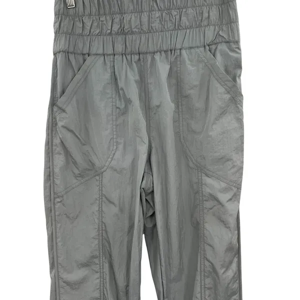 Free‎ People Movement Way Home Joggers Pants Nylon Windbreaker Gray Size Small - Image 5