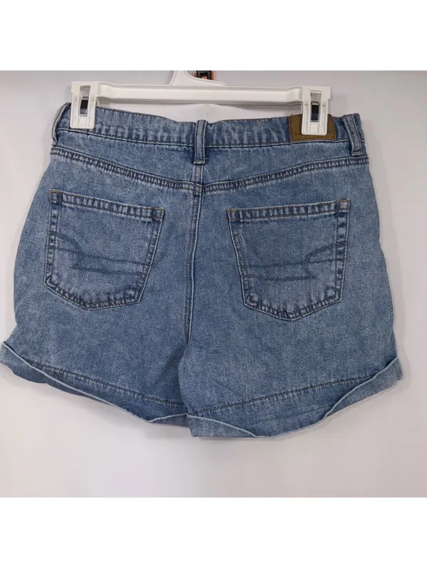 American Eagle Mom Shorts Size 4 High Rise Denim - Image 5