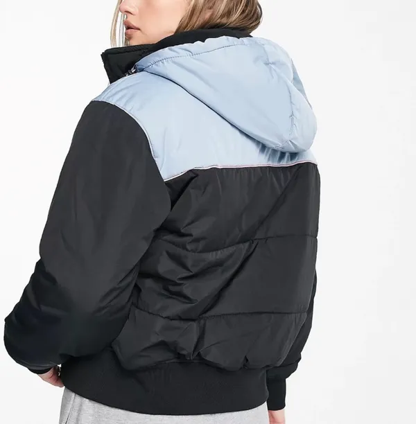 Hard Rain MTE Puffer Jacket Black And Blue - Image 3