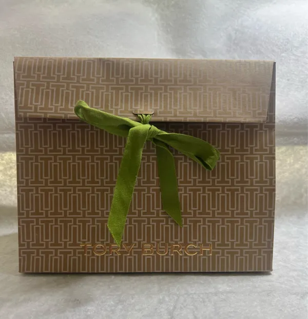 Tory Burch Brown Leather Card Case Lanyard NWT - Image 5