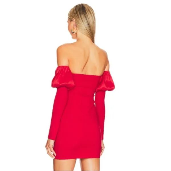 NWOT‎ Revolve MAJORELLE Bella Mini Dress in Berry Red size Small SOLD OUT! - Image 3