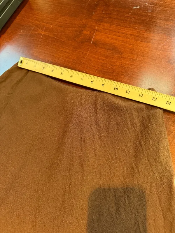American Eagle Viscose Chocolate Brown Mini Skirt Size Small - Image 7