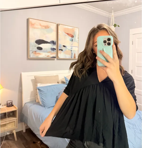 Zara Black Top - Image 2