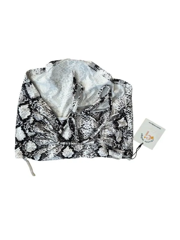 ELECTRIC INDIGO Snake Print Scarf Top Size Small NEW NWT - Image 3