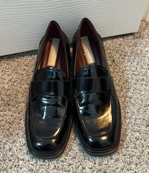 Leather Loafers Black Size 9.5 - Image 2