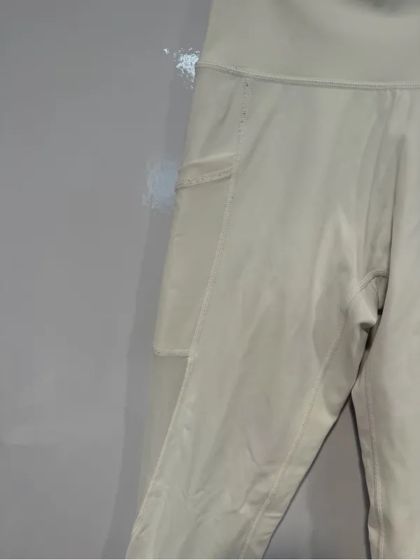 Aerie‎ offline High-Waist White Cream Leggings with mesh Side Pockets - Image 3