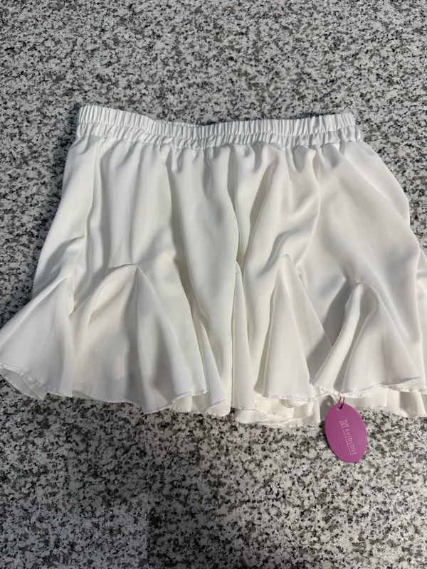 White Mini Skirt Size M - Image 2