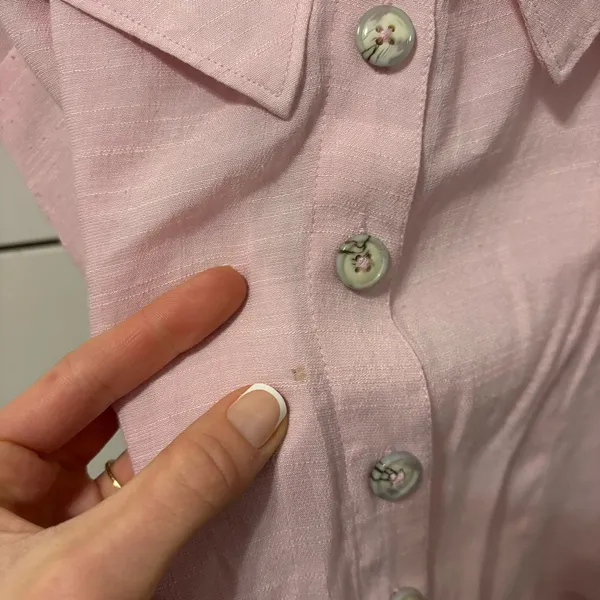Anthropologie Maeve Pink Collared Top - Image 6